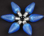 Blue C7 LED Bulbs 25 Pack **On Sales**