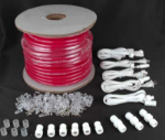 Pink 150 Ft Chasing Rope Light Spools, 3 Wire 120v 1/2"