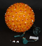 Amber/Orange 100 Light Starlight Sphere 7.5"