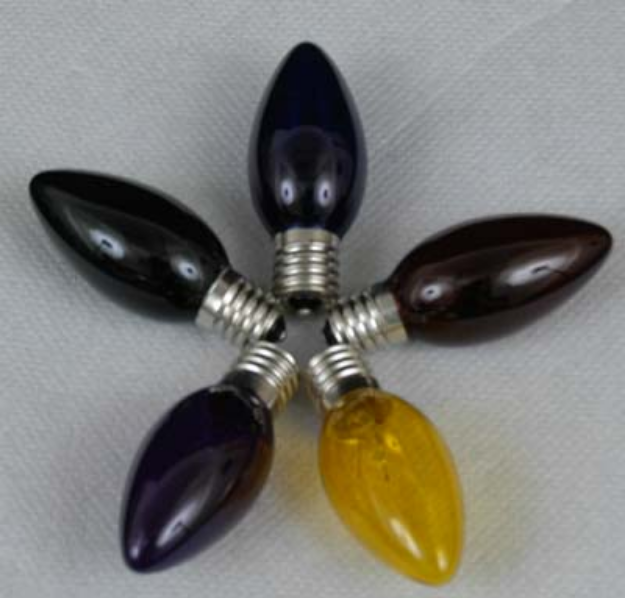 25 Pack C9 Assorted Random Twinkling Replacement Flasher Bulbs Novelty