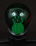 Green S14 LED Medium Base e26 Bulbs w/ 9 LEDs - 25pk