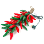 Red and Green Chili Pepper Cluster Ristras 50 light