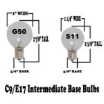 25 Pack of Clear S11 10 Watt Bulbs Intermediate Base e17