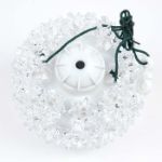 50 LED Battery Operated Pure White Sphere