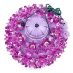 50 LED Battery Operated Purple Sphere