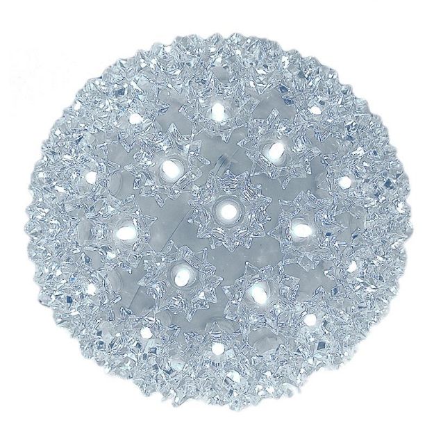 100 LED Battery Operated Pure White Sphere
