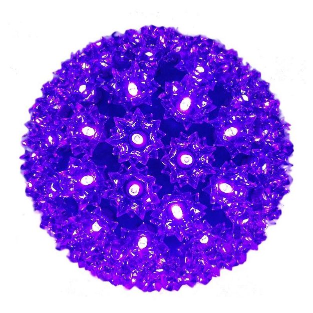 100 LED Battery Operated Purple Sphere