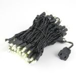 Commercial Grade Wide Angle 100 LED Warm White 34' Long Black Wire