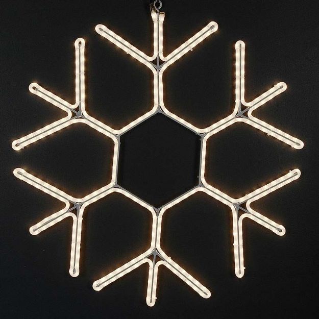24" Incandescent Rope Light Snowflake 