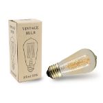 15 ST64 Vintage Edison String Light Set - 48' - Black Wire 