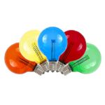 Multi Colored - G40 - Glass LED Replacement Bulbs - 25 Pack
