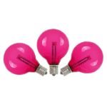 Pink - G40 - Glass LED Replacement Bulbs - 25 Pack