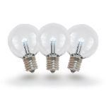 Pure White - G30 Glass LED Replacement Bulbs - 25 Pack