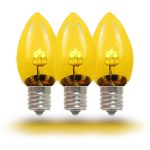 C7 - Yellow - Glass LED Replacement Bulbs - 25 Pack