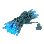 50 LED M8 Light Set - Blue - Green Wire