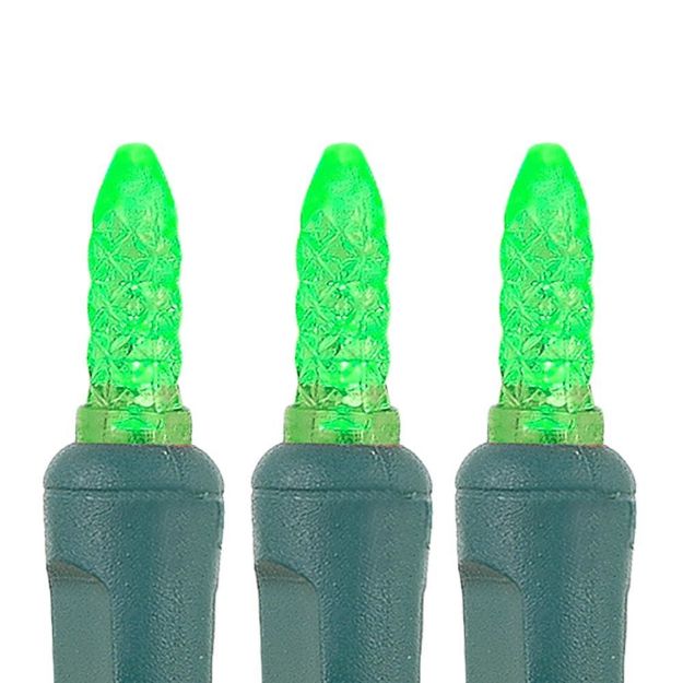 50 LED M8 Light Set - Green - Green Wire