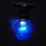 5 Pack Blue LED G50 Globe Bulbs