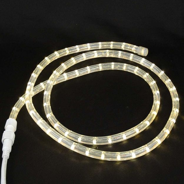 Warm White Custom 12 Volt LED Rope Lights 1/2" 2 Wire