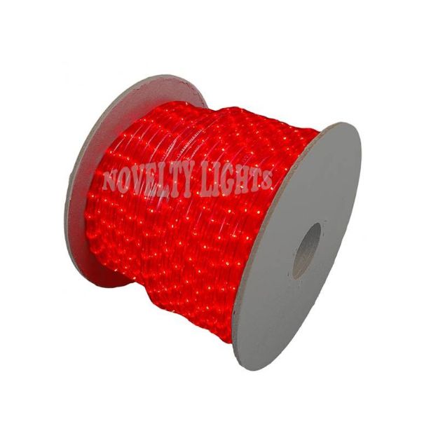 Red 150 Ft Chasing Rope Light Spools, 3 Wire 120v 1/2"