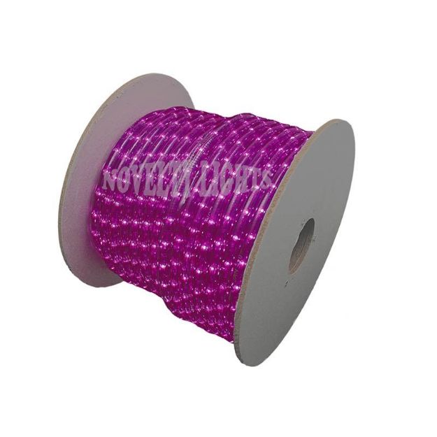 Purple 150 Ft Chasing Rope Light Spools, 3 Wire 120v 1/2"