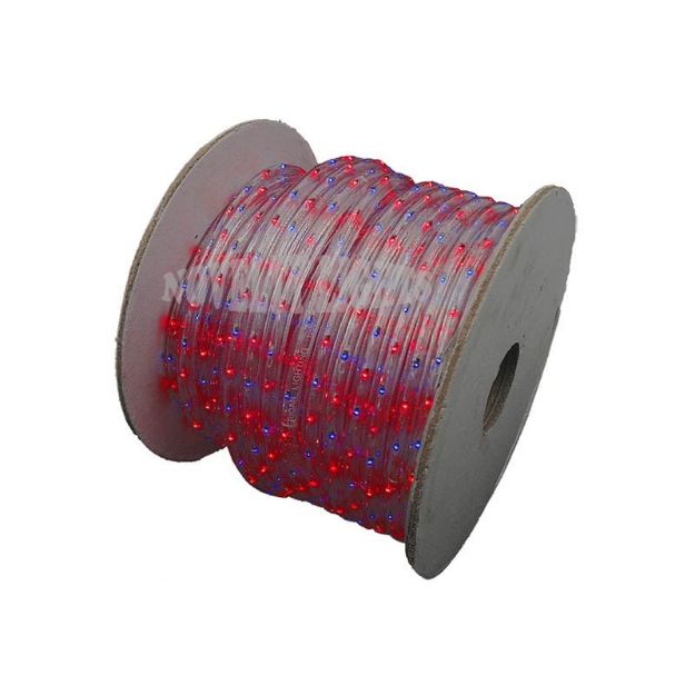 Red/Blue 150 Ft Chasing Rope Light Spools, 3 Wire 120v 1/2"