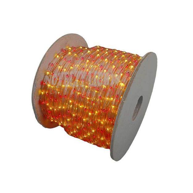 Red/Yellow 150 Ft Chasing Rope Light Spools, 3 Wire 120v 1/2"