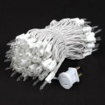 Clear 100 Light Random Twinkle Mini Lights 50' White Wire - Non Connectable