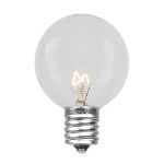 Clear G50 7 Watt Replacement Bulbs 25 Pack 