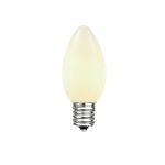 White Ceramic Opaque C7 5 Watt Replacement Bulbs 25 Pack