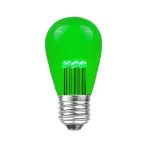 5 Pack Green S14 LED Medium Base e26 Bulbs w/ 9 LEDs