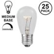 25 Pack of Clear S14 11 Watt Bulbs Medium Base e26 