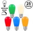 25 Pack of Ceramic Assorted S14 11 Watt Bulbs Medium Base e26