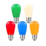 25 Pack of Ceramic Assorted S14 11 Watt Bulbs Medium Base e26