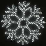 24" Fancy LED Snowflake-Pure White *On Sale*