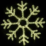 24" Fancy Warm White LED Snowflake