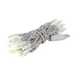 35 Light Non Connectable Warm White LED Mini Lights White Wire