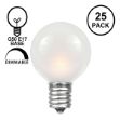 Frosted White G50 7 Watt Replacement Bulbs 25 Pack