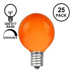 Amber Satin G50 7 Watt Replacement Bulbs 25 Pack