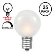Frosted White G50 7 Watt Replacement Bulbs 25 Pack E12 Base