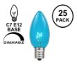 Teal Transparent C7 5 Watt Bulbs