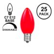 Red Ceramic Opaque C7 5 Watt Replacement Bulbs 25 Pack