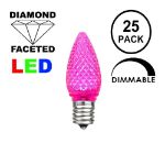 Pink C7 LED Bulbs 25 Pack ** ON SALE**