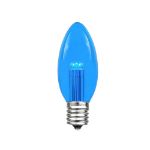 Blue Smooth Glass C9 LED Bulbs - 25pk