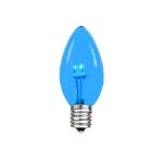 C7 - Blue - Glass LED Replacement Bulbs - 25 Pack