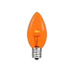 C7 - Orange/Amber - Glass LED Replacement Bulbs - 25 Pack