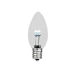 C7 - Pure White - Glass LED Replacement Bulbs - 25 Pack