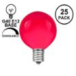 Pink Satin G40 Globe Replacement Bulbs 25 Pack