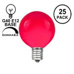 Pink Satin G40 Globe Replacement Bulbs 25 Pack