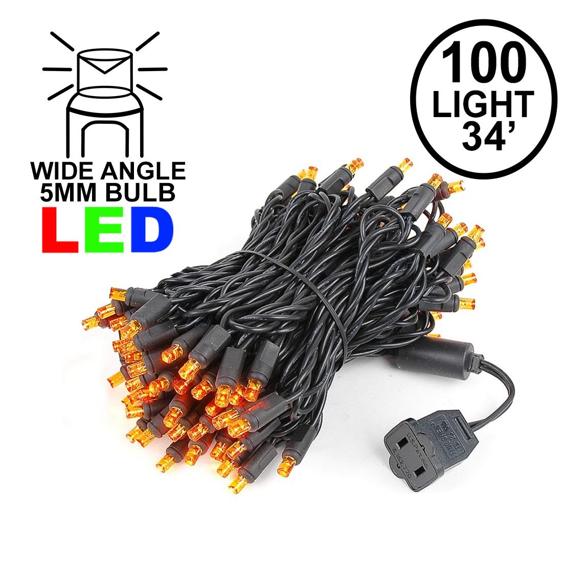 25 Foot C9 Twinkle Clear Christmas Light Set, Hanging String Lights, Black  Wire, 1 Each - Ralphs