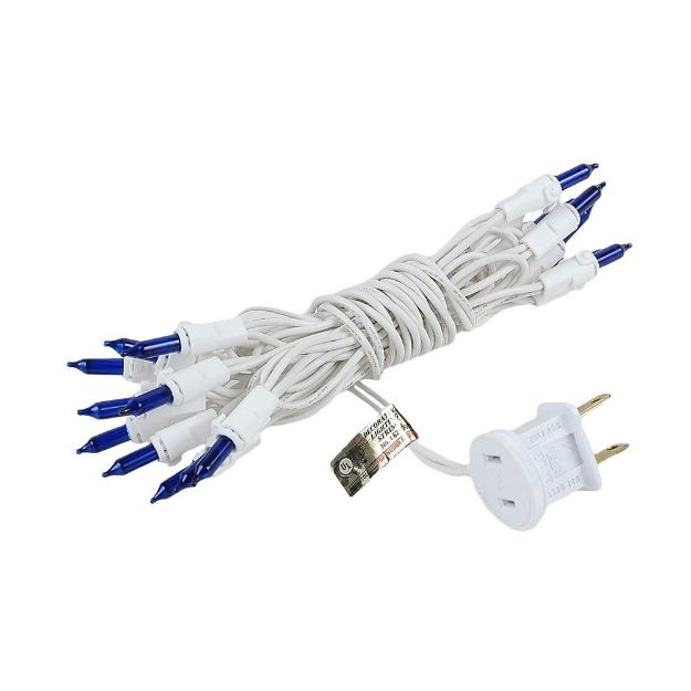 Mini Light Two Wire Blue Non Connectable Christmas Mini Light Sets 20 Light White ...